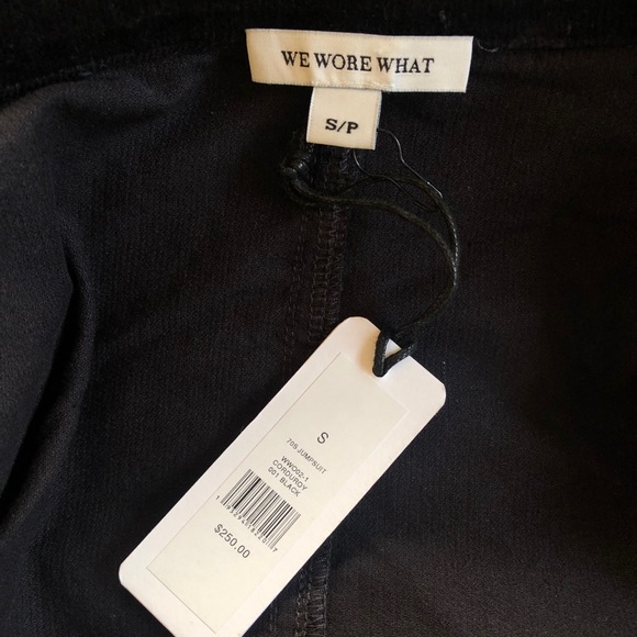 We Wore What corduroy puff sleeve jumpsuit - Picture 4 of 4